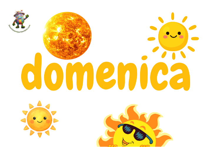 Giorni della settimana da colorare domenica