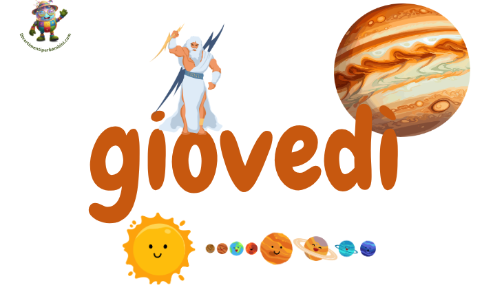 Giorni della settimana da colorare: giovedì